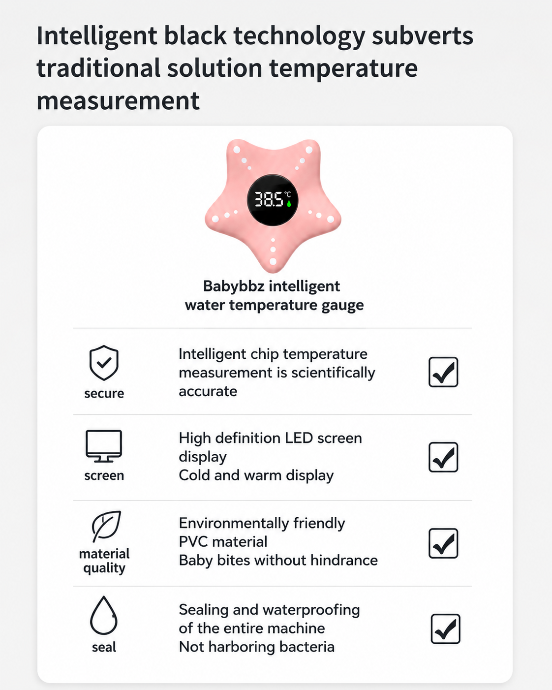 Little Smiles Floating Star Bath Thermometer