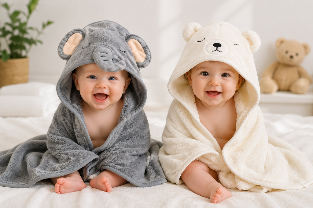Little Smiles 2-Pack Hooded Baby Towels
