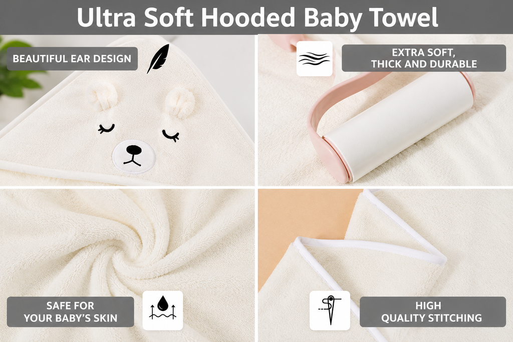 Little Smiles 2-Pack Hooded Baby Towels