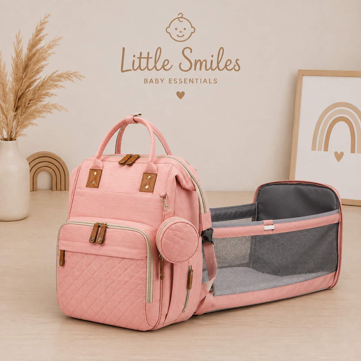 Little Smiles Multifunctional Baby Diaper Backpack