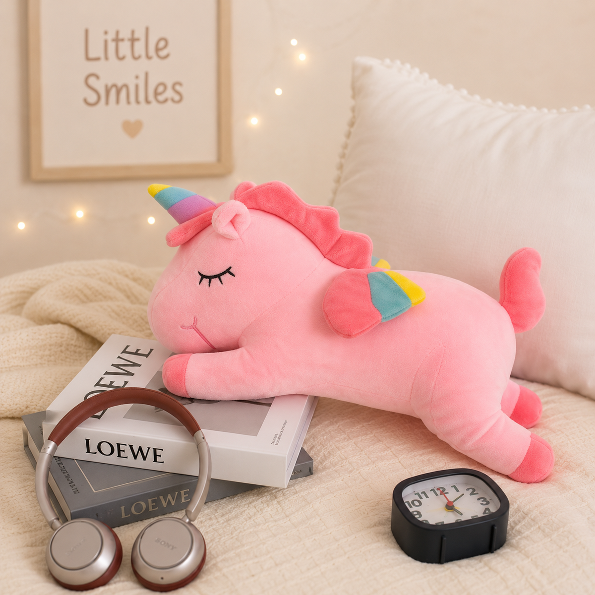 Little Smiles Pink Unicorn Plush Toy