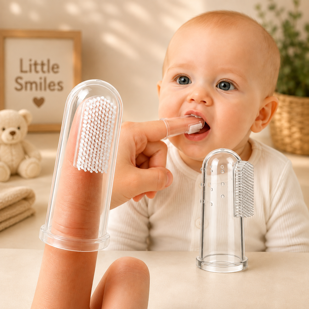 Little Smiles Silicone Finger Baby Toothbrush