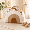 Little Smiles Rainbow Woven Diaper Caddy